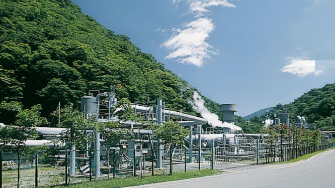 Kakkonda Geothermal Power Plant in Shizukuishi Town, Iwate Prefecture